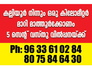 House plot near kalliyur for sale