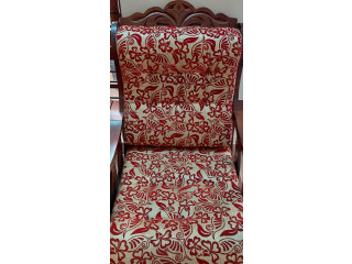Sofa set with 3 seats, together with 2 single chairs